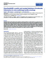 OncoCardioDB: a public and curated database of molecular information in onco-cardiology/cardio-oncology