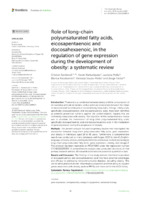 Role of long-chain polyunsaturated fatty acids, eicosapentaenoic and docosahexaenoic, in the regulation of gene expression during the development of obesity: a systematic review