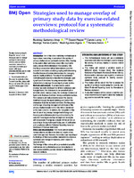 Strategies used to manage overlap of primary study data by exercise-related overviews: protocol for a systematic methodological review