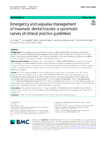Emergency and sequalae management of traumatic dental injuries: a systematic survey of clinical practice guidelines
