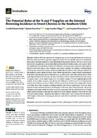 The Potential Roles of the N and P Supplies on the Internal Browning Incidence in Sweet Cherries in the Southern Chile 