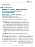 Humidity and Harmonic Current Considerations for Indices to Estimate Contamination Levels on HV Insulators