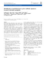 Identification of anti-Helicobacter pylori antibody signatures in gastric intestinal metaplasia