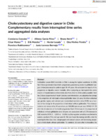 Cholecystectomy and digestive cancer in Chile: Complementary results from interrupted time series and aggregated data analyses