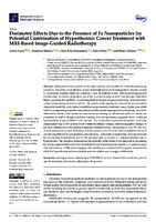      Dosimetry Effects Due to the Presence of Fe Nanoparticles for Potential Combination of Hyperthermic Cancer Treatment with MRI-Based Image-Guided Radiotherapy 