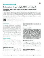 Endovascular arch repair using the NEXUS arch endograft