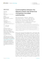 Commonalities between the Atacama Desert and Antarctica rhizosphere microbial communities