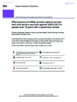 Effectiveness of mRNA, protein subunit vaccine and viral vectors vaccines against SARS-CoV-2 in people over 18 years old: a systematic review