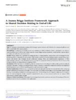 A Joanna Briggs Institute Framework Approach to Shared Decision Making in End-of-Life