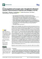 Co-Encapsulation of Curcumin and a-Tocopherol in Bicosome Systems: Physicochemical Properties and Biological Activity