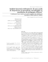 Análisis factorial confirmatorio de una escala de disposición al aprendizaje autodirigido en estudiantes de pedagogía chilenos
