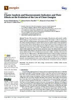 Cluster Analysis and Macroeconomic Indicators and Their Effects on the Evolution of the Use of Clean Energies