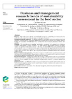 Business and management research trends of sustainability assessment in the food sector